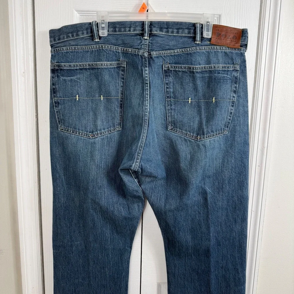 Polo Ralph Lauren Straight Leg Jeans 40/32 Blue Denim Classic Americana Style